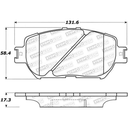 StopTech 309.09081 StopTech Sport Brake Pads Fits 06-15 GS300 IS250 Fits select: 2009-2015 LEXUS IS, 2006 LEXUS GS