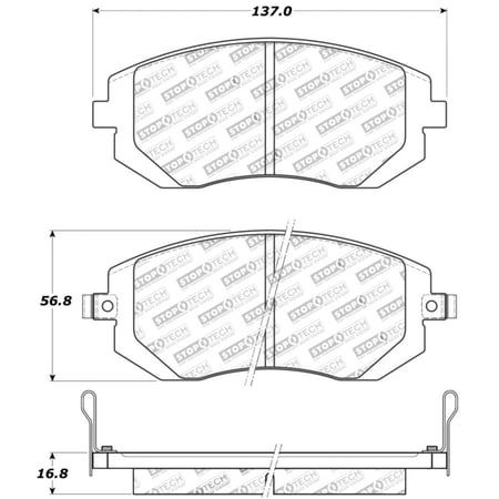StopTech 309.09290 StopTech Sport Brake Pads;