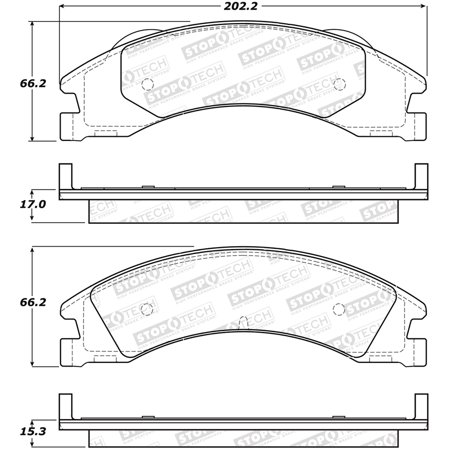 StopTech 309.13290 StopTech Sport Brake Pads