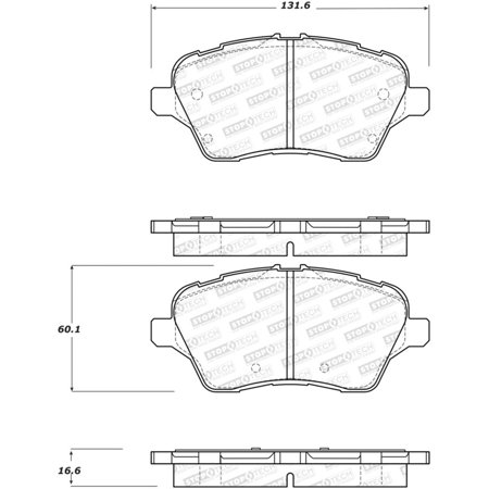 StopTech 309.17300 StopTech Sport Brake Pads Fits 14-19 Fiesta