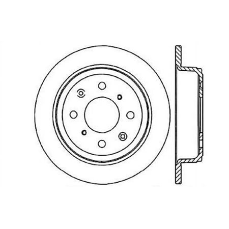 StopTech 90-96 Acura Integra / 97-01 Integra (Exc. Type R) Slotted & Drilled Left Rear Rotor Fits select: 1994-1995 HONDA CIVIC EX, 1993 HONDA CIVIC
