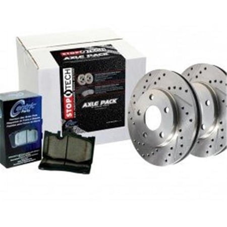 StopTech 928.47005 Front Drilled & Slotted Select Sport Axle Pack for 2010-2013 Subaru Forester