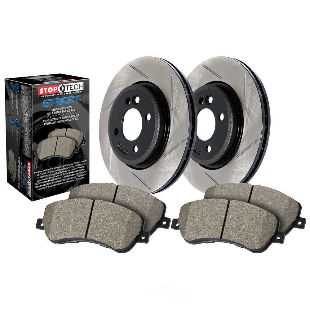 StopTech 937.58502 Rear Brake Kit (Street Pack Fits select: 2011-2017 JEEP GRAND CHEROKEE, 2011-2018 DODGE DURANGO