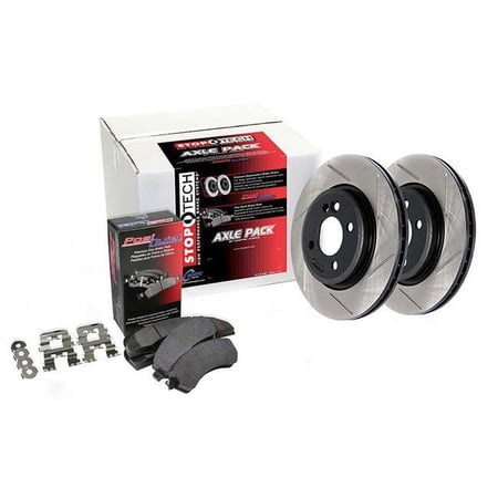 StopTech 938.33569 Rear Drilled & Slotted Street Axle Pack for 2011 Audi A6 Quattro Avant