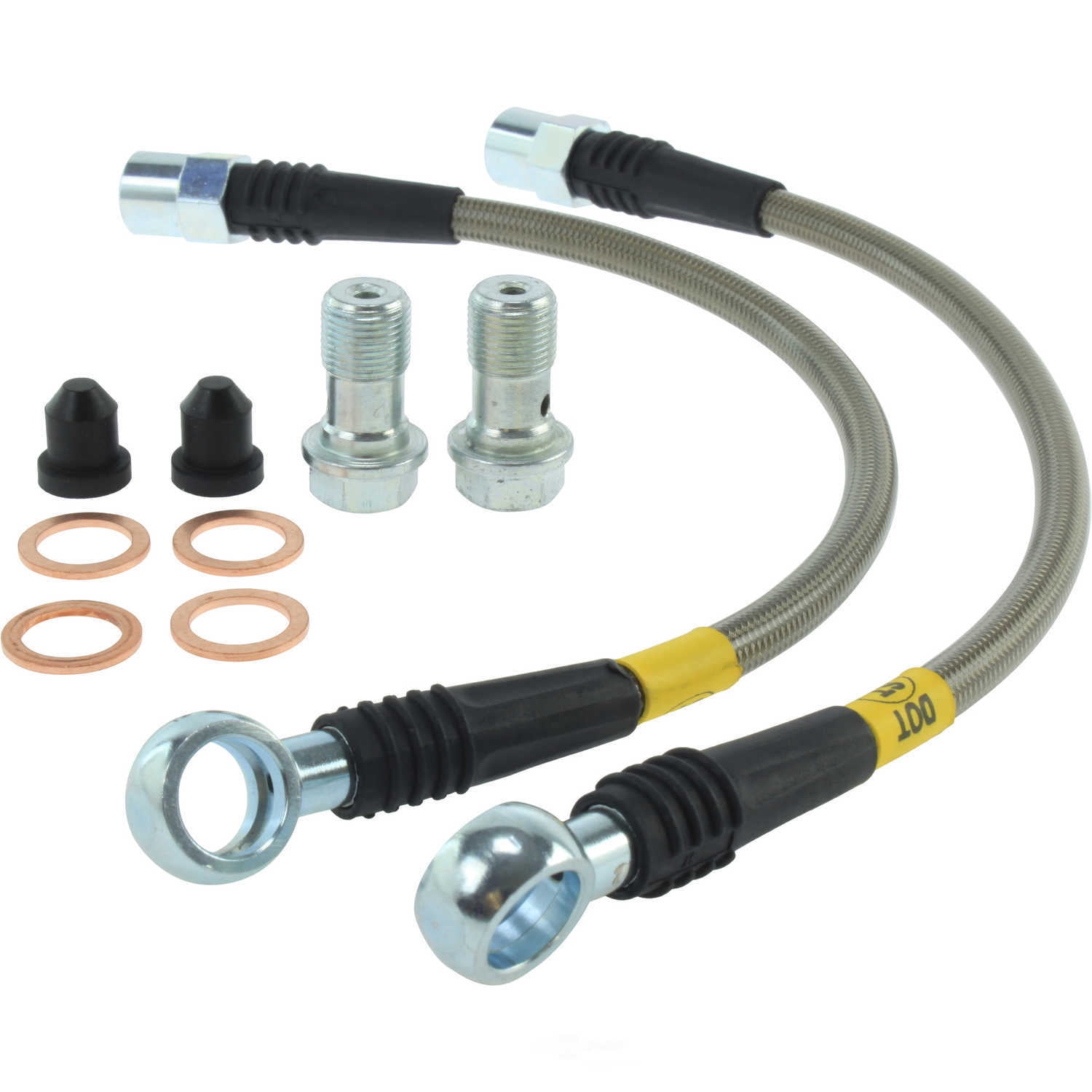 StopTech 950.33502 Stainless Steel Braided Brake Hose Kit Fits A4 A4 Quattro S4