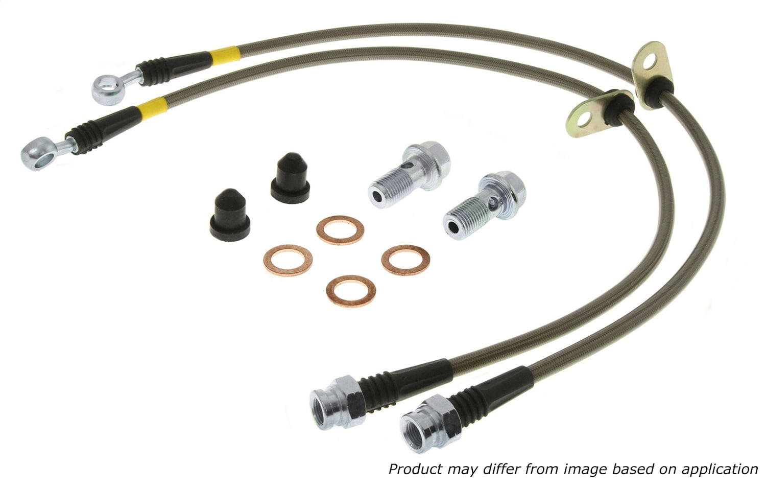 StopTech 950.33508 Stainless Steel Braided Brake Hose Kit Fits 07-08 ...