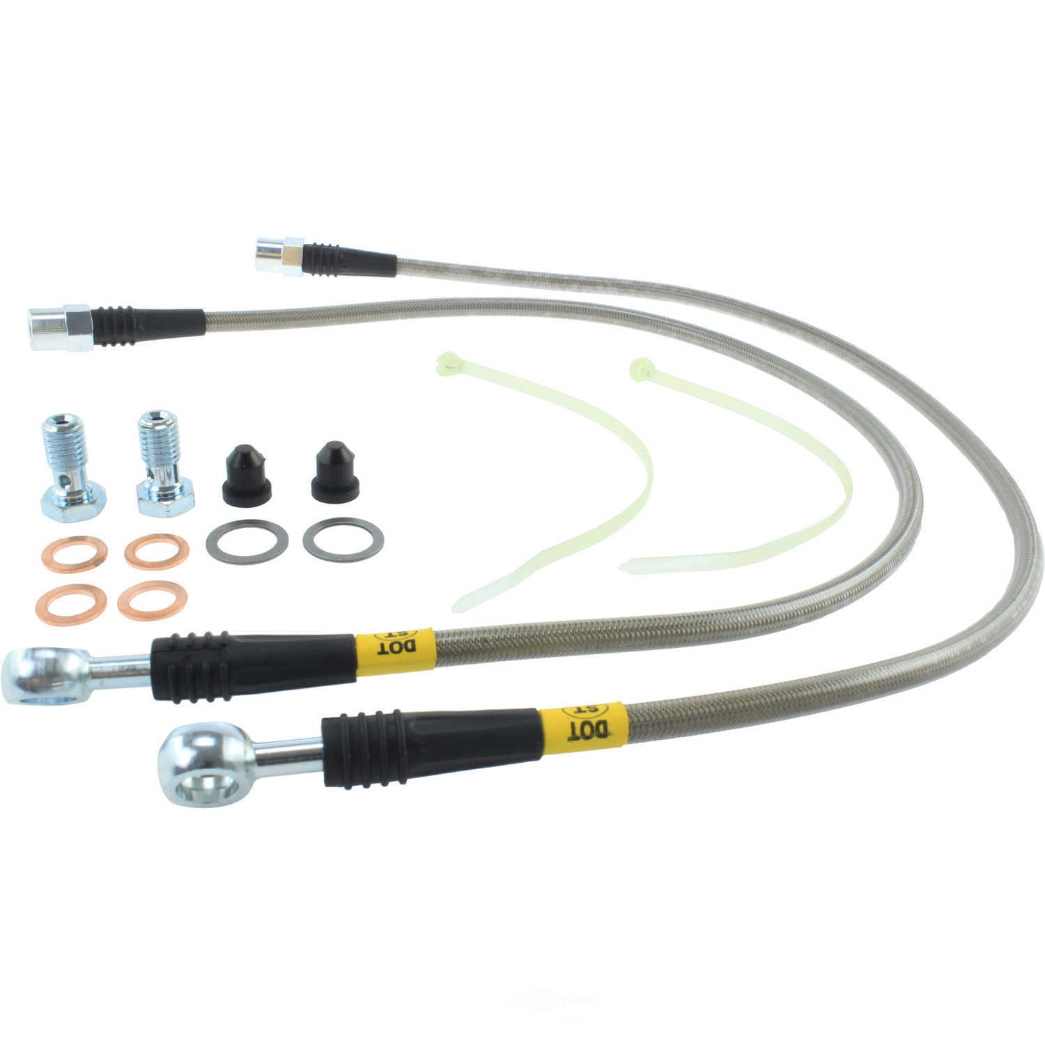 StopTech 950.34516 Stainless Steel Braided Brake Hose Kit Fits 00-06 X5 Fits select: 2000-2006 BMW X5