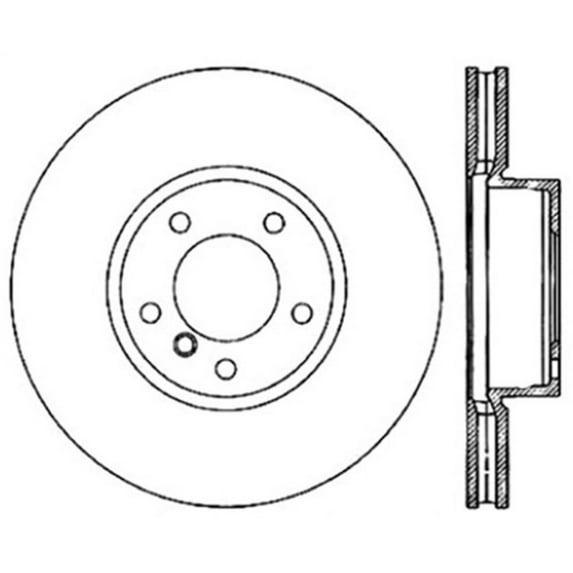 StopTech Drilled Sport Brake Rotor - 128.34098L Fits select: 2011-2018 BMW X5 XDRIVE35I, 2007-2008 BMW X5 3.0I