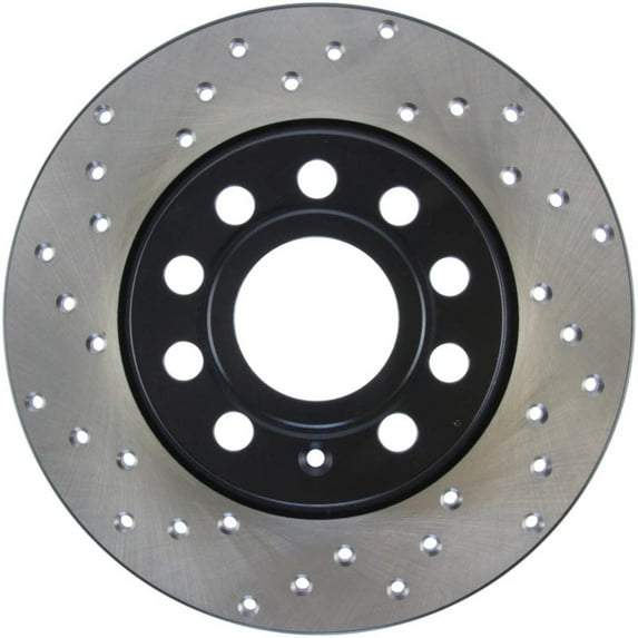 StopTech Drilled Sport Brake Rotor Fits select: 2011-2018 VOLKSWAGEN JETTA, 2012-2022 VOLKSWAGEN PASSAT