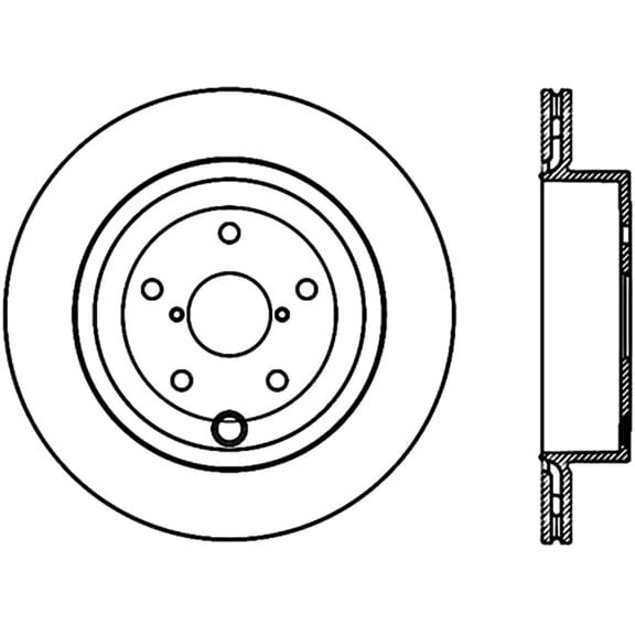StopTech Drilled Sport Brake Rotor Fits select: 2015-2017 SUBARU WRX, 2017 SUBARU BRZ