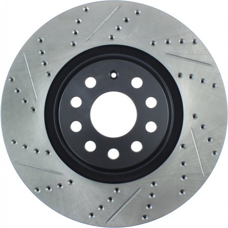 StopTech For Volkswagen Golf R 2015-2019 Brake Rotor Slotted & Drilled Sport | 127.33144R