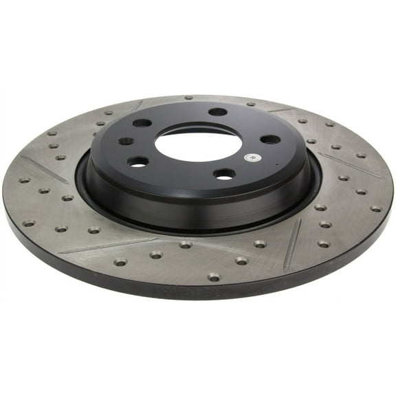 StopTech Power Slot 09-10 Audi A4/A4 Quattro / 08-10 A5 / 10 S4 Rear Right Drilled & Slotted Rotor Fits select: 2009-2017 AUDI Q5, 2019 AUDI A6