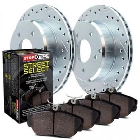 StopTech Rear Select Sport Axle Pack Drilled & Slotted Brake Rotor for 2006 BMW 330i Base