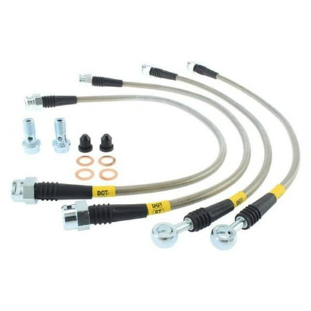 StopTech STP950.66504 Stainless Steel Rear Brake Line Kit for 2008-2018 Chevy Silverado 1500