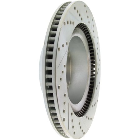 StopTech Select Sport 07-17 Toyota Tundra Drilled and Slotted Sport Right Front Rotor Fits select: 2008-2022 TOYOTA SEQUOIA, 2017-2021 LEXUS LX