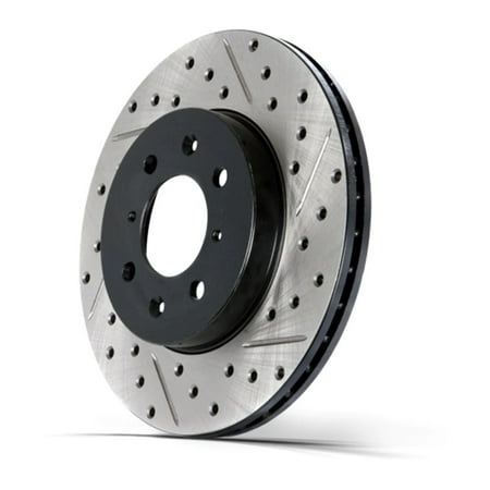 StopTech Select Sport 1989-1996 Nissan 300ZX Drilled and Slotted Front Left Rotor