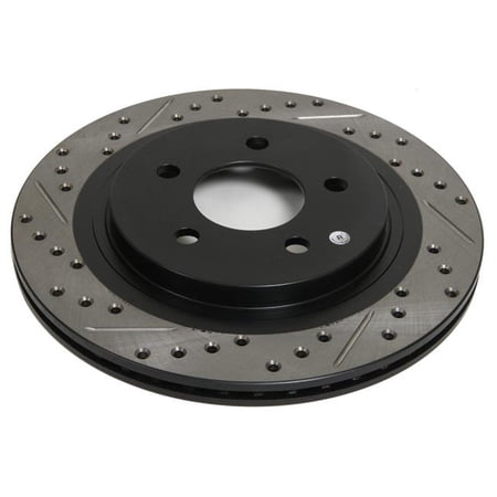 StopTech Slotted Drilled Sport Brake Rotor - 127.66026R Fits select: 1994-1999 DODGE RAM 2500, 1994-1999 DODGE RAM 3500