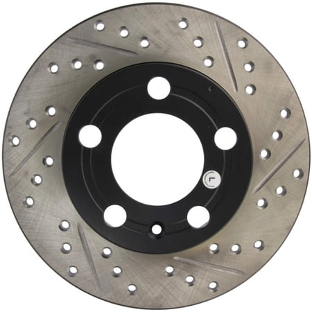 StopTech Slotted & Drilled Sport Brake Rotor Fits select: 1998-2005 VOLKSWAGEN JETTA, 1998-2010 VOLKSWAGEN NEW BEETLE
