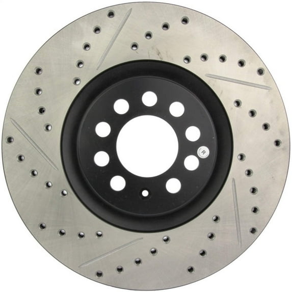 StopTech Slotted & Drilled Sport Brake Rotor Fits select: 2002-2006 VOLKSWAGEN GOLF, 2000-2006 AUDI TT