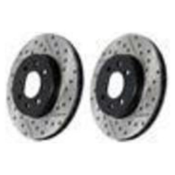StopTech Slotted & Drilled Sport Brake Rotor Fits select: 2003,2005-2006 MITSUBISHI LANCER EVOLUTION