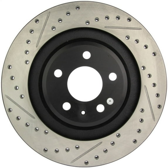 StopTech Slotted & Drilled Sport Brake Rotor Fits select: 2008-2011 AUDI S5, 2010 AUDI S4
