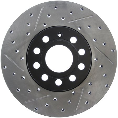 StopTech Slotted & Drilled Sport Brake Rotor Fits select: 2009-2014,2019 VOLKSWAGEN JETTA