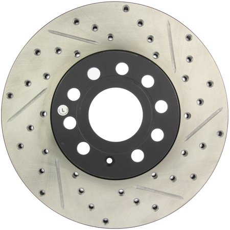 StopTech Slotted & Drilled Sport Brake Rotor Fits select: 2009-2014,2019 VOLKSWAGEN JETTA