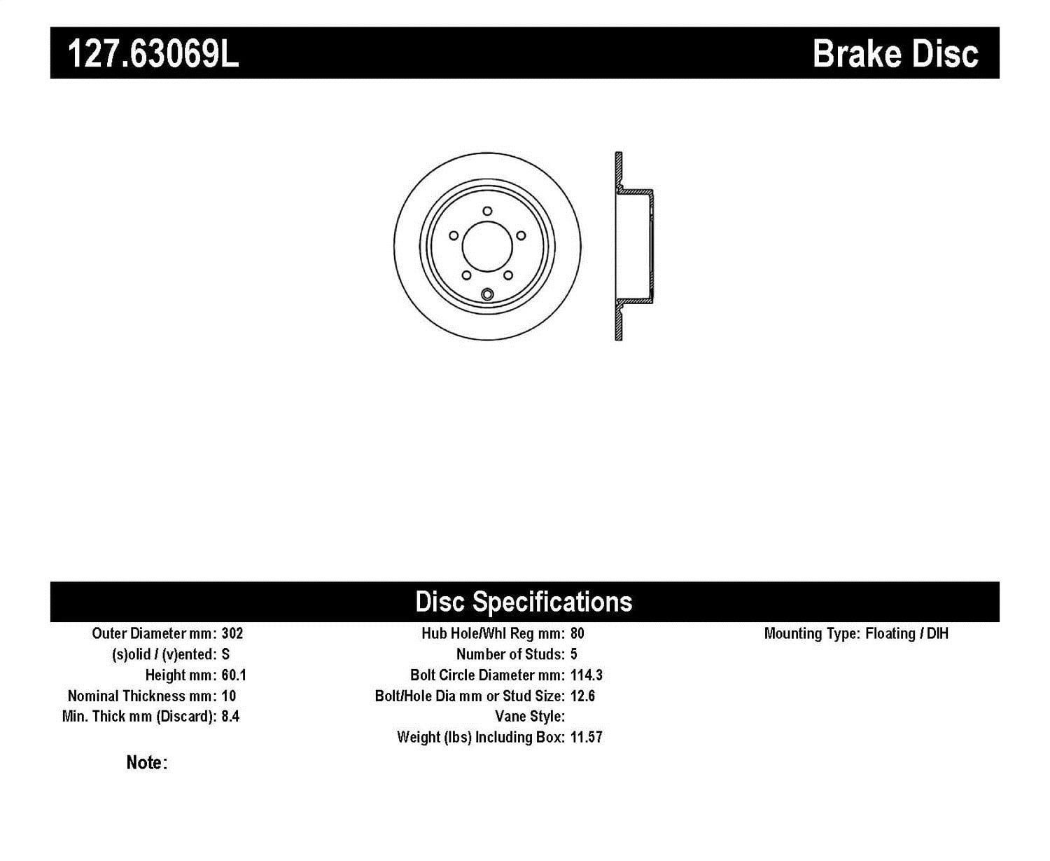 StopTech Slotted & Drilled Sport Brake Rotor Fits select: 2009-2017 JEEP PATRIOT, 2011-2014 CHRYSLER 200