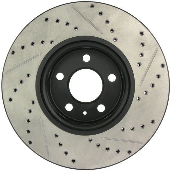 StopTech Slotted & Drilled Sport Brake Rotor Fits select: 2011-2017 AUDI Q5, 2012-2016 AUDI A4