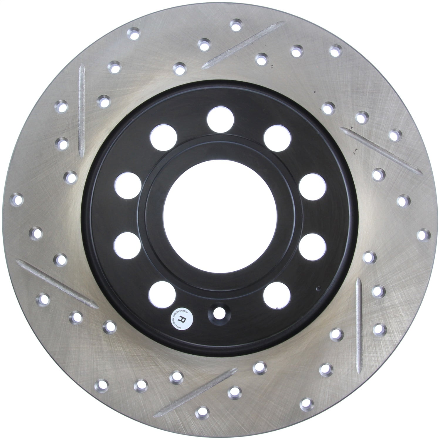 StopTech Slotted & Drilled Sport Brake Rotor Fits select: 2011-2018 VOLKSWAGEN JETTA, 2012-2022 VOLKSWAGEN PASSAT
