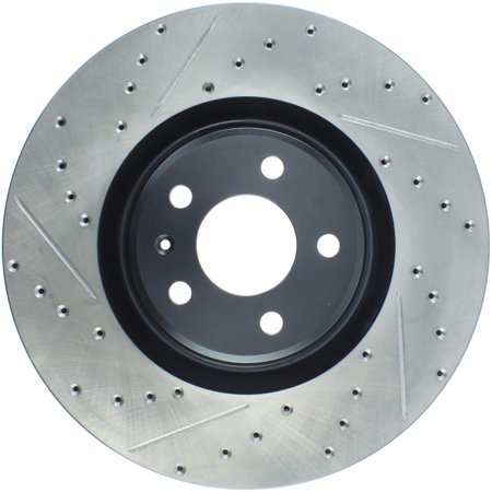StopTech Slotted & Drilled Sport Brake Rotor Fits select: 2012-2019 AUDI A6, 2012-2018 AUDI A7
