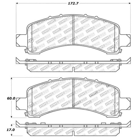 StopTech Sport Brake Pads w/Shims and Hardware - Front - 309.09741 Fits select: 2002-2006 CHEVROLET TAHOE, 2003-2006 CHEVROLET SUBURBAN
