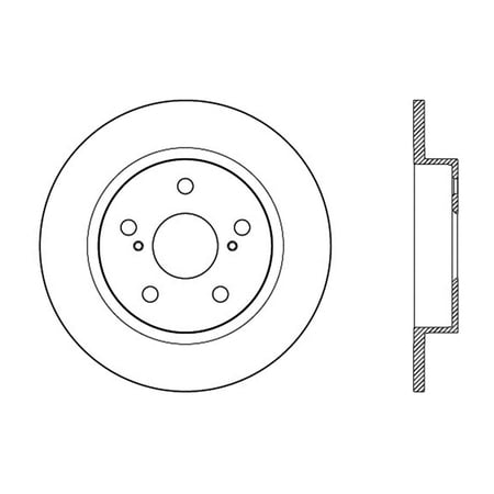 StopTech SportStop 10-13 Scion tC Slotted & Drilled Right Rear Rotor Fits select: 2011-2016 TOYOTA SCION TC