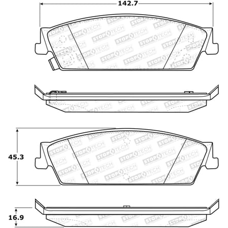 Stoptech 308.11940 ST Street Brake Pads