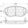 thumbnail image 1 of StopTech Street Touring 00-05 Lexus IS 250/300/350 Front Brake Pads, 1 of 9