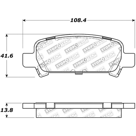 StopTech Street Touring 02-03 WRX Rear Brake Pads