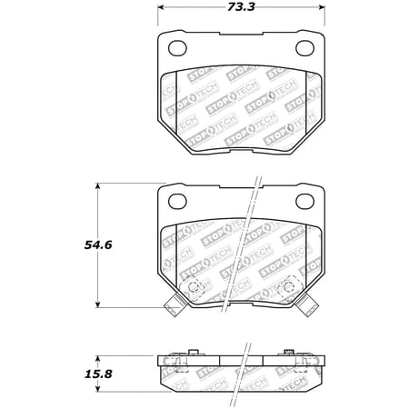 StopTech Street Touring 06-07 WRX Rear Brake Pads