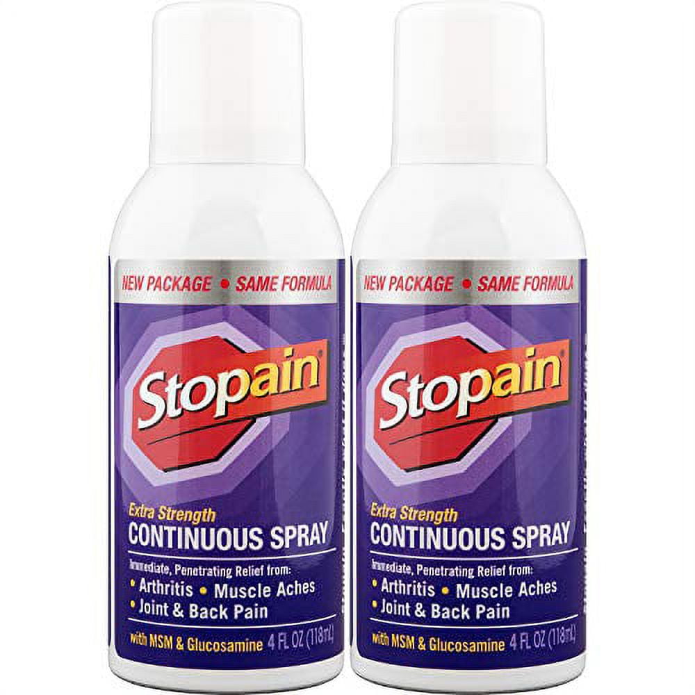 Stopain Extra Strength Continuous Pain Relief Spray, 4 Oz, Relieves