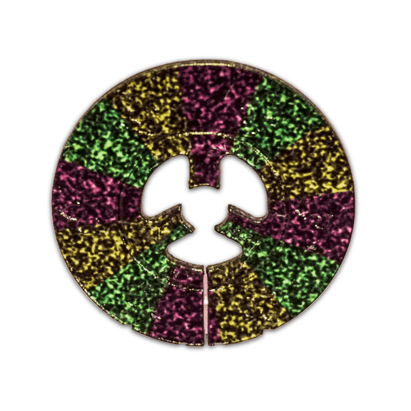 Stops Garden Flags From Flying Away! Mardi Gras Circular brand