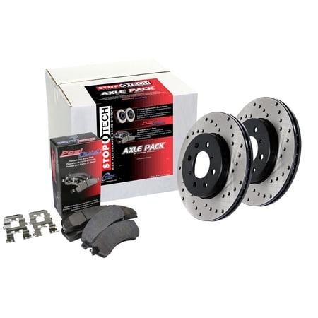 Stoptech 939.44509 Street Axle Pack Drilled, Rear Fits select: 1992-2000 LEXUS SC, 1993-1998 TOYOTA SUPRA