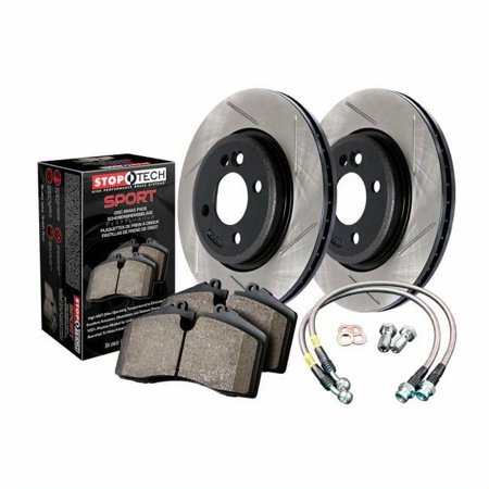 Stoptech 979.47023 2008 - 2012 Impreza Subaru Drilled Rotor 4 Wheel Sport Axle Pack