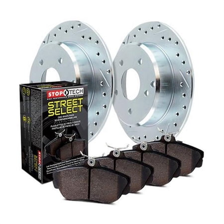 Stoptech Select Sport Axle Pack Brake Kit, Drilled & Slotted, Rear - 928.40518 Fits select: 2003-2007 HONDA ACCORD, 2004-2008 ACURA TSX