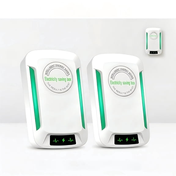 Stopwatt Smart Electricity Saving Box Device for Home and Office, US Plug Pro Energy Saving Device Power Factor Saver & Surge Protector, 2-Pack