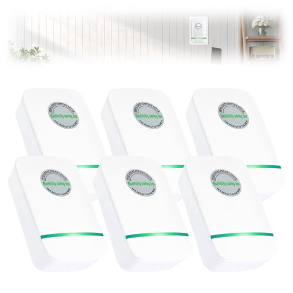 Stopwatt SmartPlug Device, Plug-in Energy Saver for Home & Office, US Plug 90V-250V 30KW, Electricity Saving Box(6PCS)