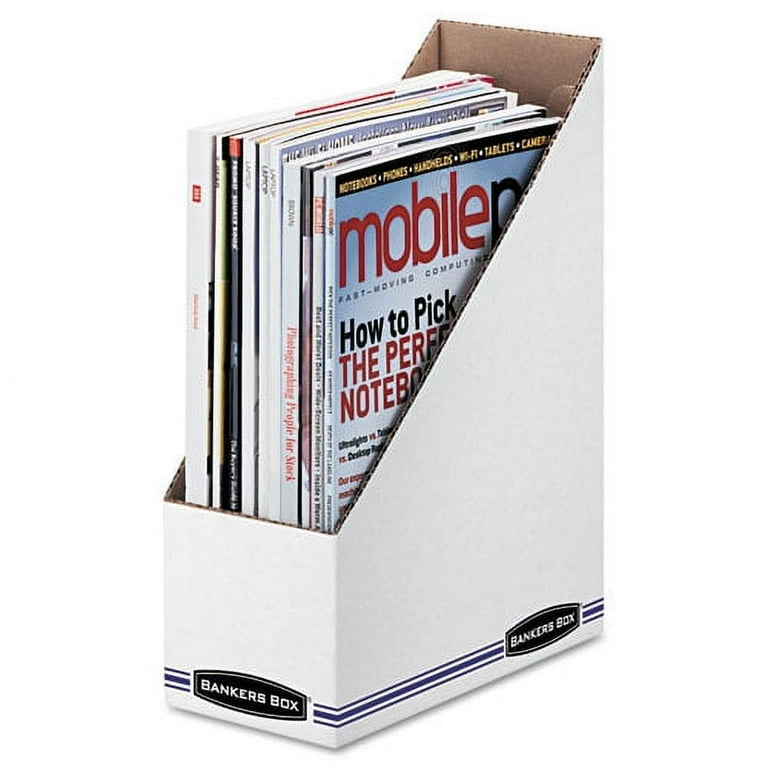 Bankers Box Stor/File Magazine Files - Letter - Blue, White - Fiberboard - 1 Each Bankers Box Stor/File Magazine Files - Letter - Blue, White - Fiberboard - 1 Each