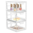 StorMiracle 3 Pack Clear MMF7 Makeup Organizer and Acrylic Organizers