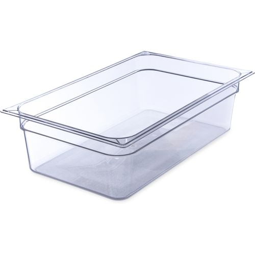 StorPlus Polycarbonate Food Pan, 19.4 qt, 12.5 x 20.75 x 6, Clear, Plastic | Bundle of 5