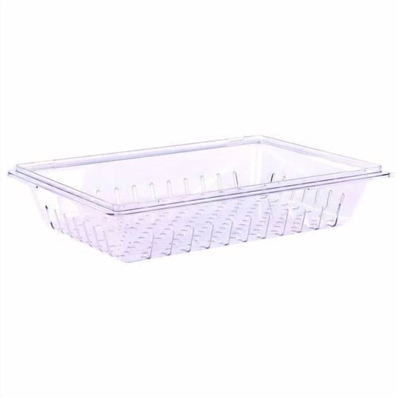 StorPlus Polycarbonate Food Storage Container Colander, 18 x 26, Clear, Plastic | Bundle of 2