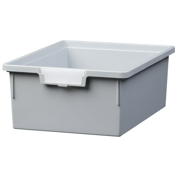 StorSystem Bins and Trays - High Impact Polystyrene 6"Hx12 1/4"Wx16 3/4"L Tray Light Gray (3 PK)