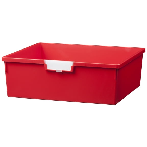StorSystem Bins and Trays - High Impact Polystyrene 6"Hx12 1/4"Wx16 3/4"L Tray -Red (3 PK)